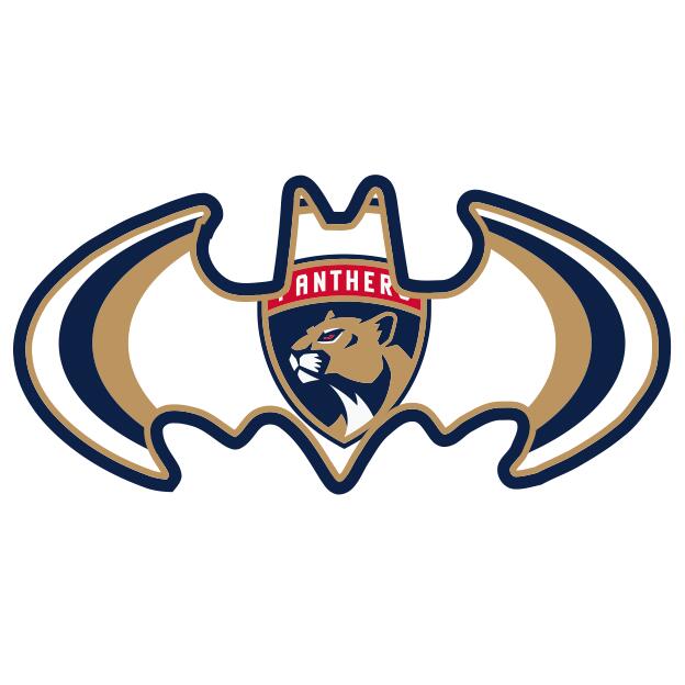 Florida Panthers Batman Logo iron on transfers